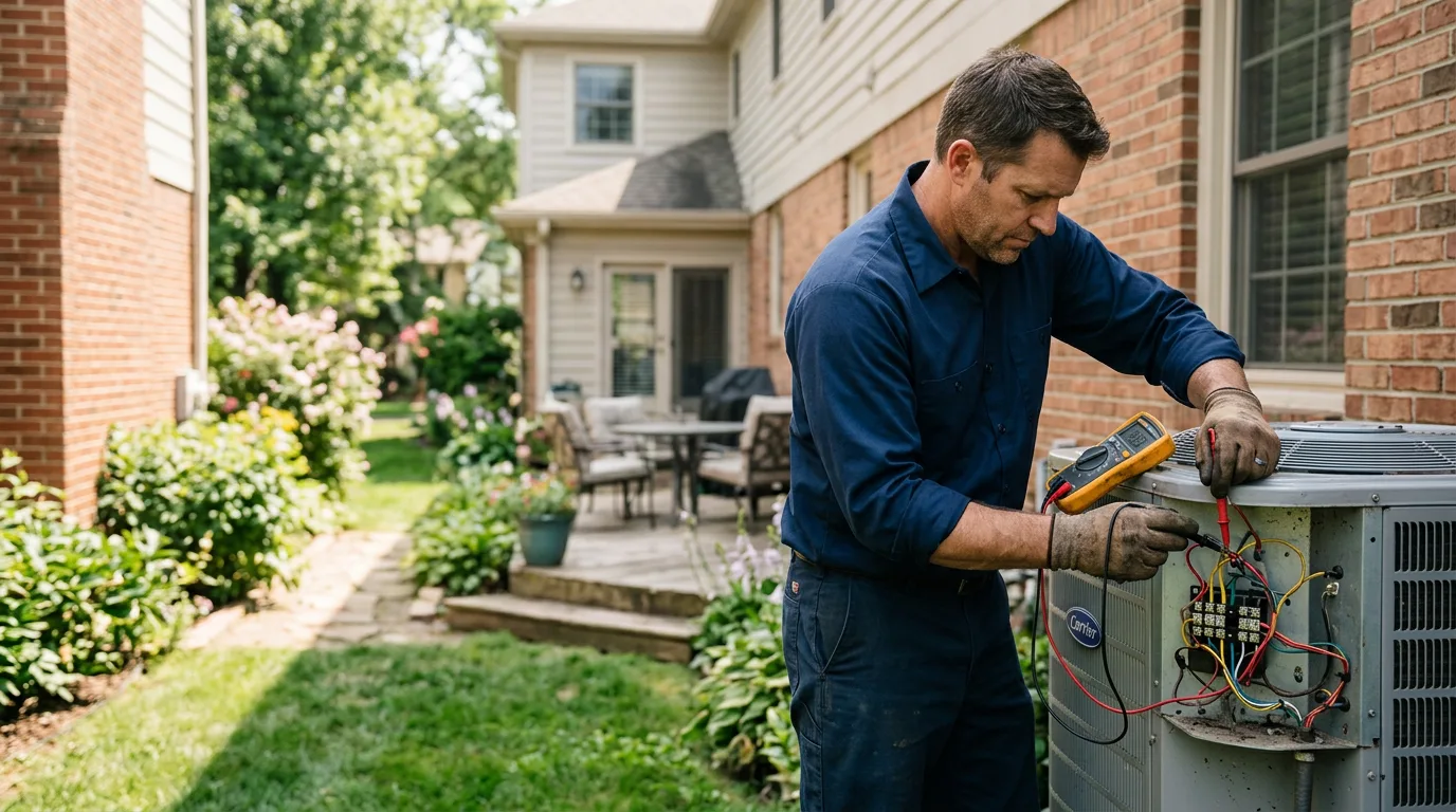 HVAC technician working near Beebe, AR